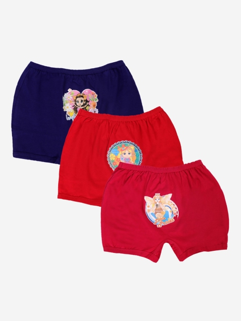 

Chipbeys Girls Pack Of 3 Assorted Cotton Basic Briefs