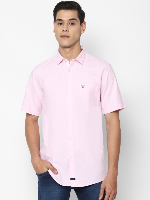 

Allen Solly Men Pink Slim Fit Opaque Casual Shirt
