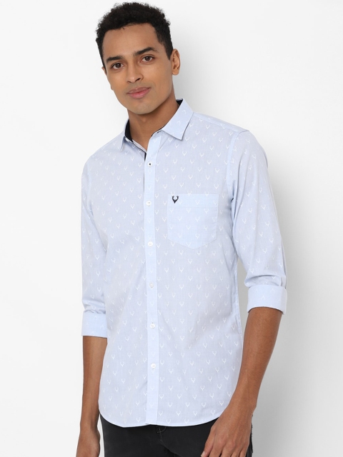 

Allen Solly Men Blue Slim Fit Floral Opaque Printed Casual Shirt