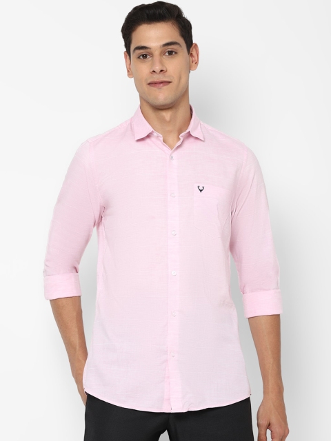 

Allen Solly Men Pink Slim Fit Opaque Casual Shirt