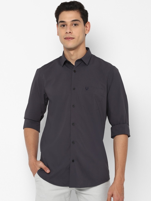

Allen Solly Men Grey Slim Fit Opaque Casual Shirt