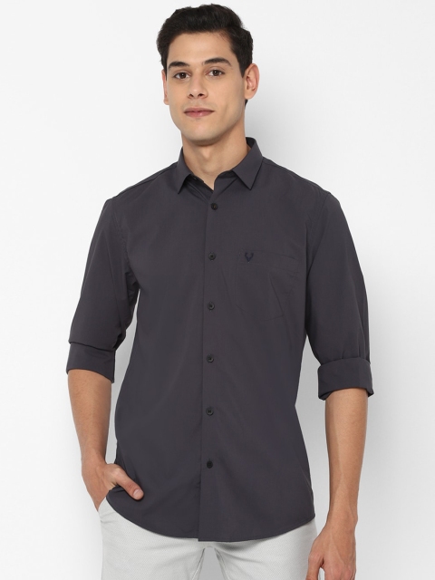 

Allen Solly Men Grey Slim Fit Opaque Casual Shirt