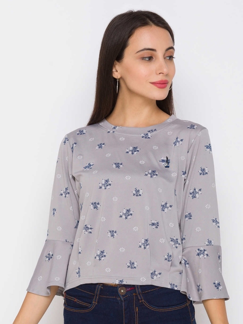 

ZOLA Grey Floral Regular Top