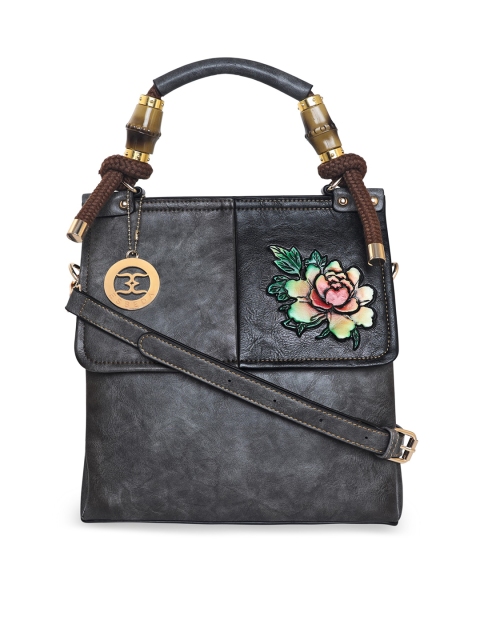 

ESBEDA Grey PU Structured Handheld Bag