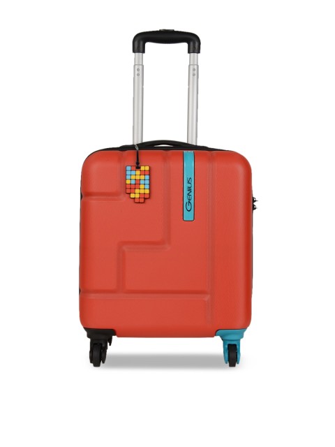 

Genius Kids Red & Blue Textured Lightweight Hard-Sided Cabin Trolley Suitcase