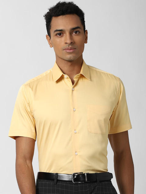 

Peter England Men Yellow Opaque Casual Shirt