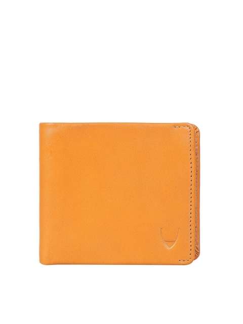 

Hidesign Men Orange Textured Leather Two Fold Wallet
