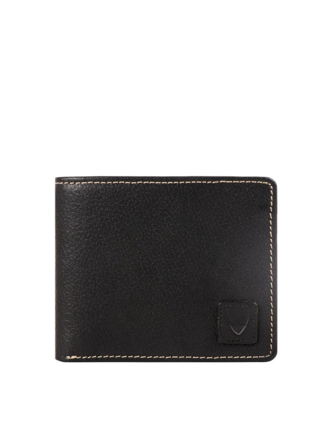 

Hidesign Men Black Textured Leather Two Fold Wallet