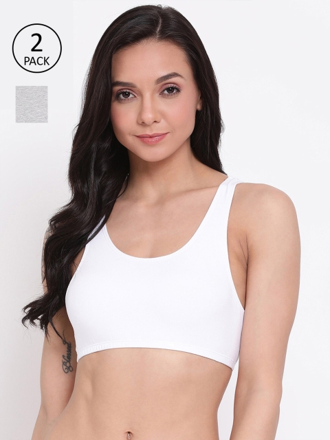 

LYRA Grey & White Beginners Bra Pack Of 2