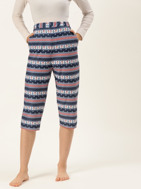 

9teenAGAIN Womens Printed Lounge Pants, Blue