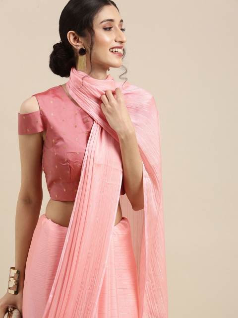 

Tikhi Imli Pink Striped Saree