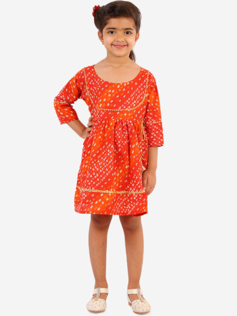 

Chipbeys Orange Floral Dress