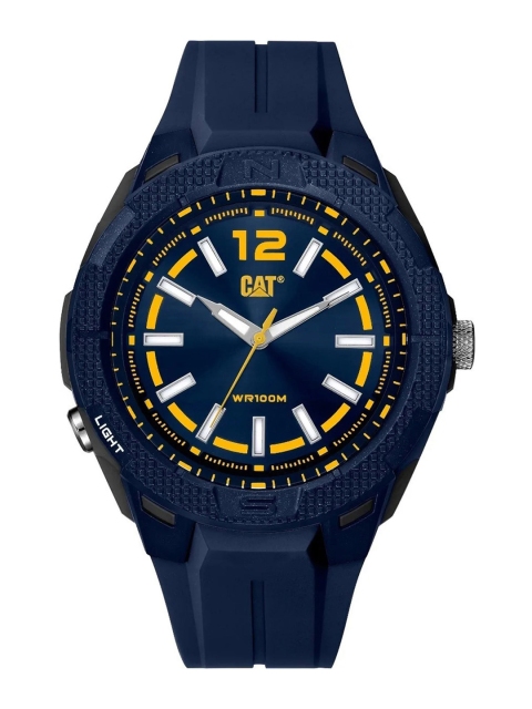 

CAT Men Blue Brass Patterned Dial & Blue Straps Analogue Watch P9 140 26 627