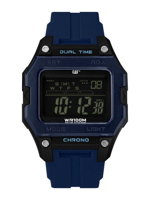 

CAT Men Black Brass Dial & Blue Straps Digital Watch OF 167 26 142