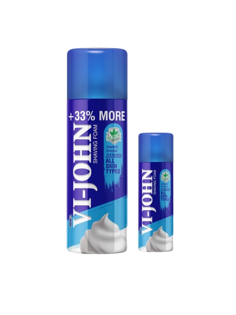 

VI-JOHN Men Shaving Foam-450 g, White