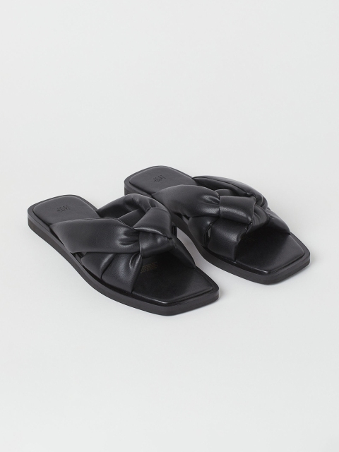 

H&M Women Black Slides