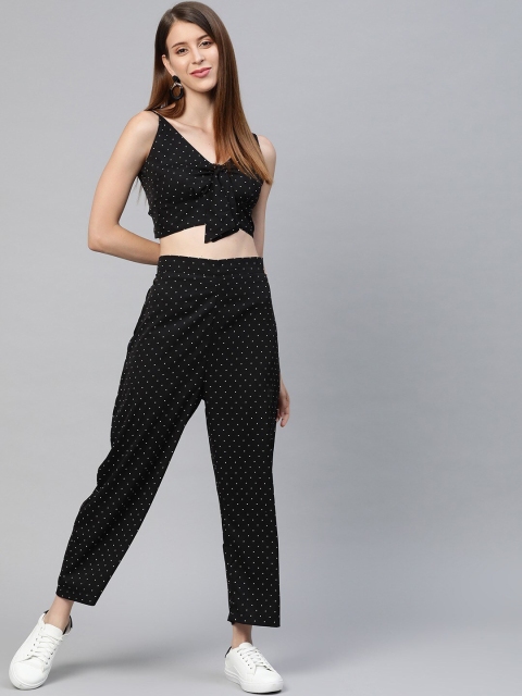 

SIRIKIT Black & White Printed Two-Piece Jumpsuit