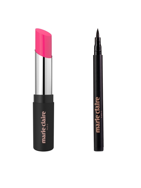 

Marie Claire Set of Matte My Match Lipstick & Hello Gorgeous Sketch Eyeliner, Pink
