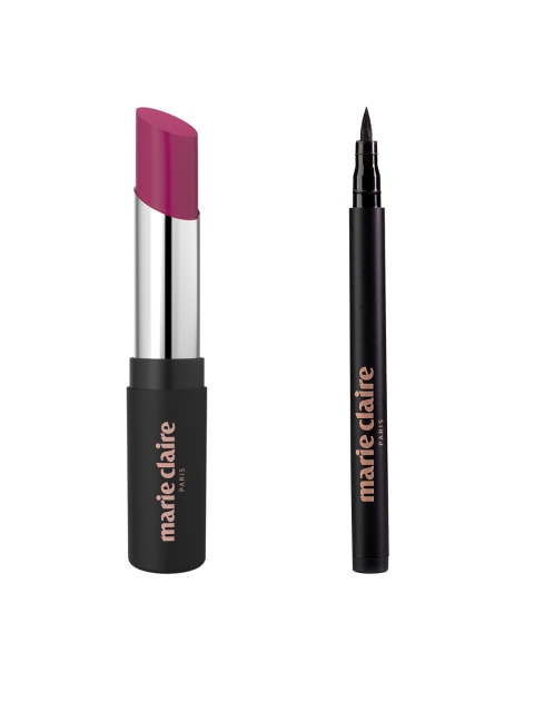

Marie Claire Set of Matte My Match Lipstick & Hello Gorgeous Sketch Eyeliner, Black
