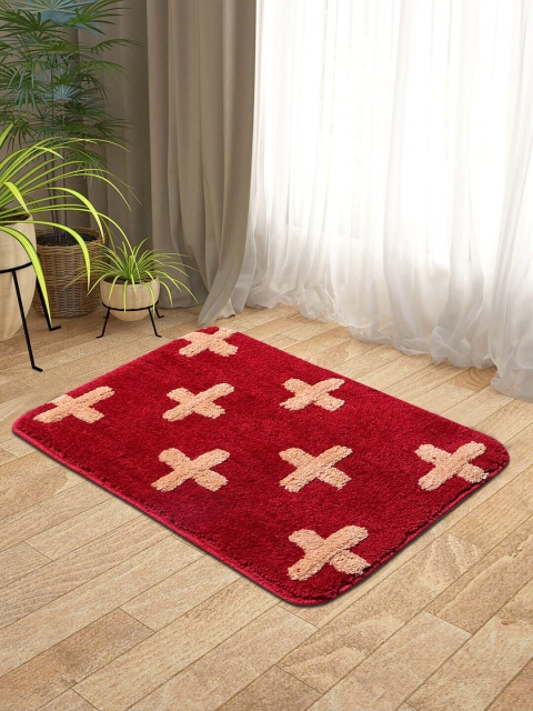 

KICA Red & Beige Patterned Anti Skid Doormat