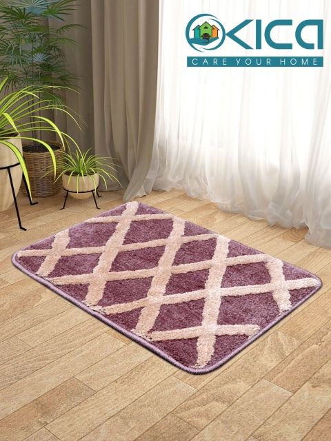 

KICA Set Of 2 Purple Super Soft Microfibre Anti-Skid Latex Mats