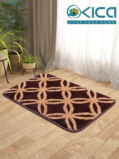 

KICA Brown Set Of 2 Super Soft Microfibre Anti-Skid Latex Mat