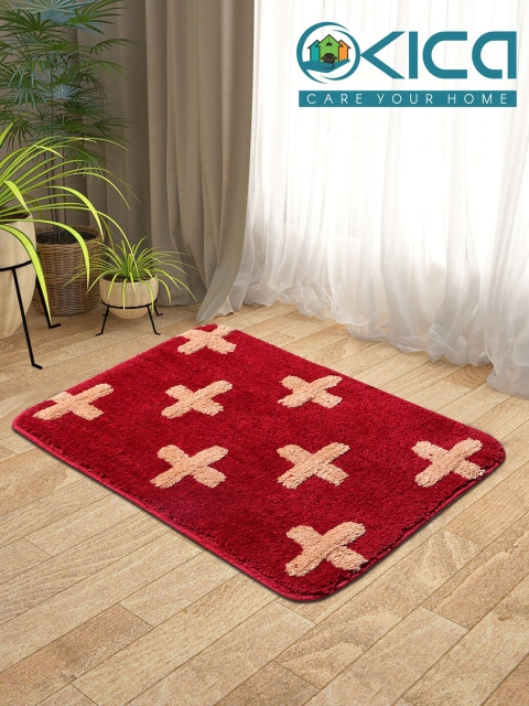 

KICA Maroon Set Of 2 Super Soft Microfibre Anti-Skid Latex Mat