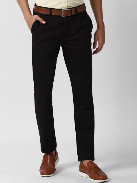 

Peter England Casuals Men Black Solid Slim Fit Formal Trousers