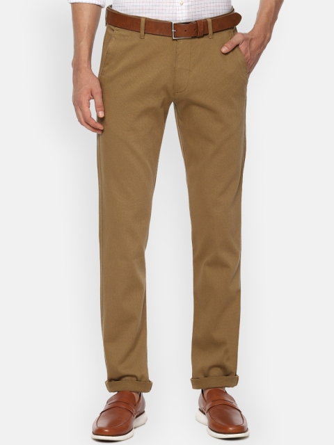 

Louis Philippe Sport Men Khaki Textured Slim Fit Trousers