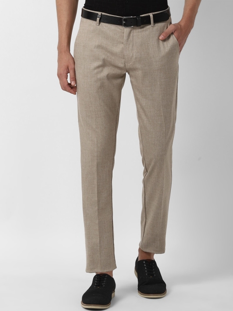 

Louis Philippe Sport Men Khaki Textured Slim Fit Trousers