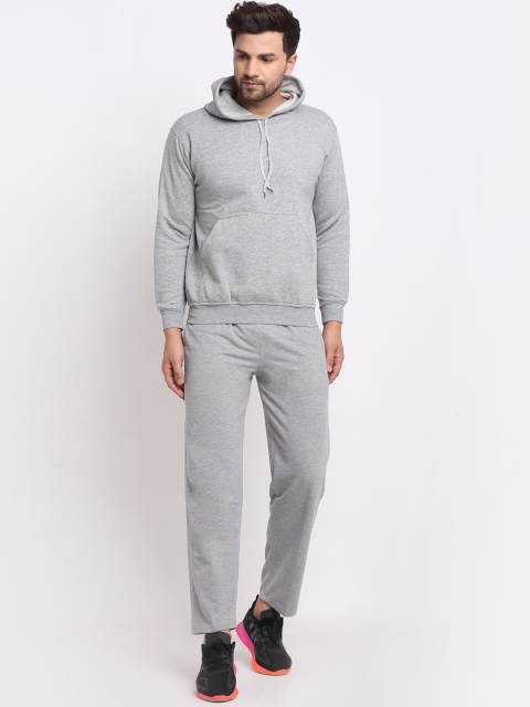 

VIMAL JONNEY Men Grey Solid Tracksuit