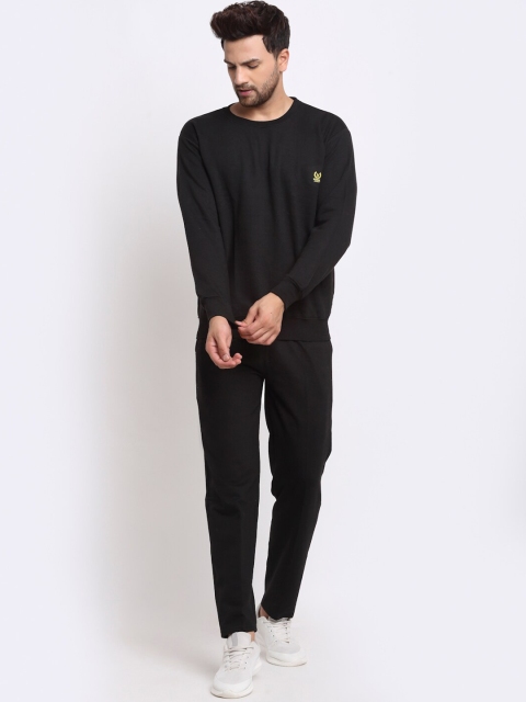 

VIMAL JONNEY Men Black Solid Tracksuit