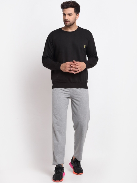 

VIMAL JONNEY Men Black & Grey Solid Tracksuit