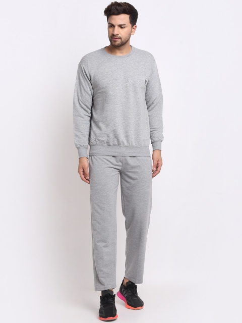 

VIMAL JONNEY Men Grey Solid Tracksuit