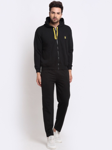 

VIMAL JONNEY Men Black Solid Tracksuit