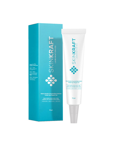 

SKINKRAFT Women Alpha Arbutin Countertime Intense Under Eye Repair Gel - 15 gm, Transparent