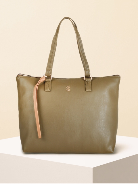 

Baggit Olive Green Solid Shoulder Bag