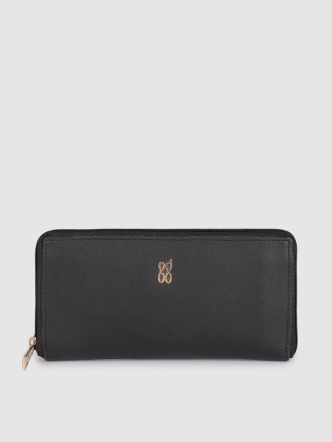 

Baggit Women Black Zip Around Wallet