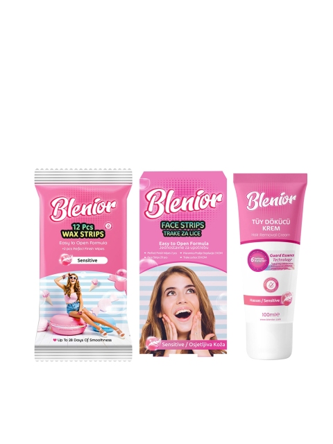 

Blenior Set of 3 Hair Removal Kit, Pink