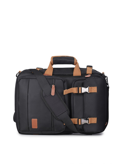 

CoolBELL Unisex Black & Beige 3 in 1 Convertible Laptop Bag