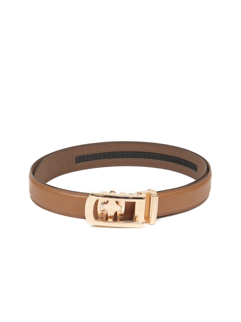 

Calvadoss Men Tan Textured PU Belt