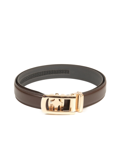 

Calvadoss Men Brown Textured PU Belt