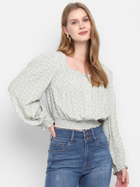 

FOSH Green Blouson Top