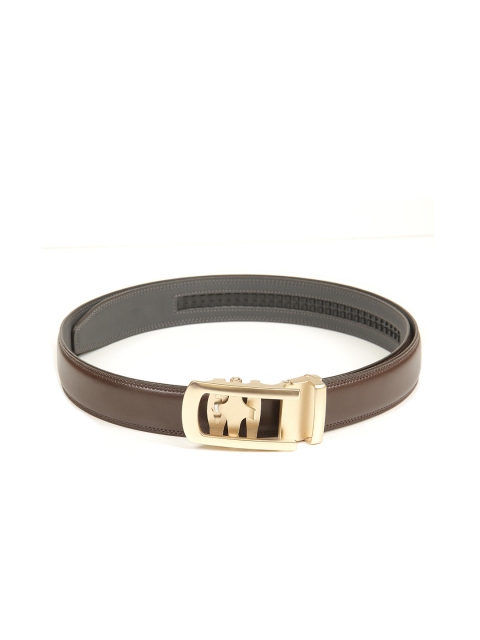 

Calvadoss Men Brown PU Autoratch Magnetic Belt