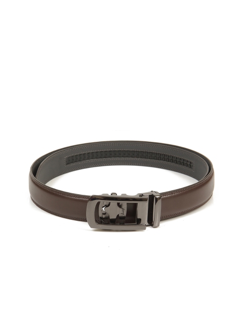 

Calvadoss Men Brown Textured PU Belt