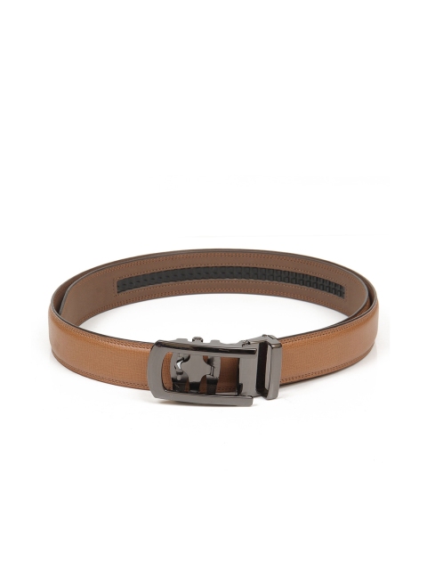 

Calvadoss Men Tan Textured PU Belt