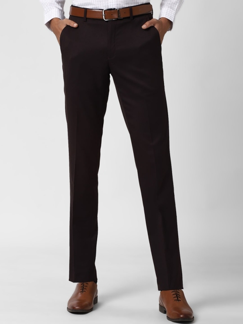 

Peter England Elite Men Brown Slim Fit Formal Trousers