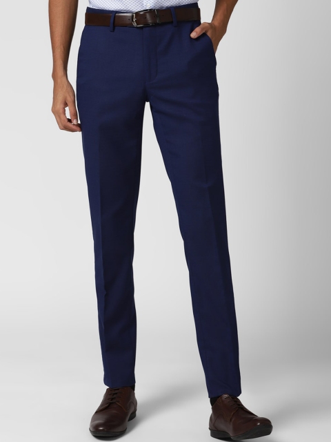 

Peter England Men Navy Blue Slim Fit Formal Trousers