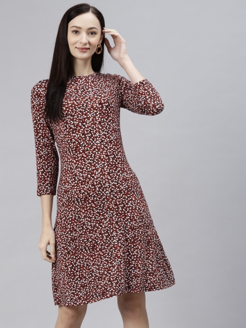 

Marks & Spencer Red & White Floral Sheath Dress