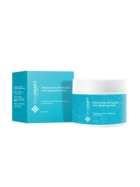 

SKINKRAFT Customized Face Mask Niacinamide with Peptide Anti-Ageing Face Mask - 100 g, Transparent